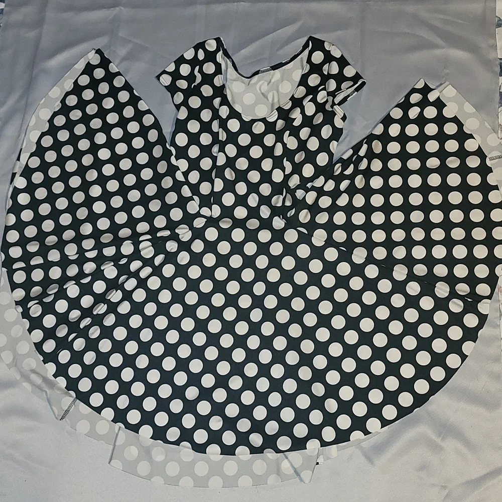 Rare Blackmilk Mono Dot Evil Cheerleader dress M - Picture 3 of 3